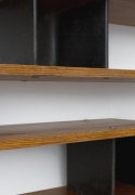 Charlotte Perriand's "Nuage" wall shelving, detailed view