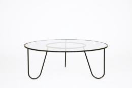 Mathieu Mategot's "Bellevue" table, full straight view from above