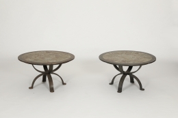 Image of Gustave Tiffoche Pair of side tables, c.1960