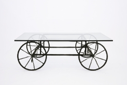 Louis Cane coffee table, full straight view