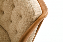Guillerme et Chambron's sofa, detailed view of upholstery