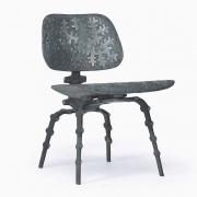Terence Main's "My Eames is True" sculptural side chair side diagonal view