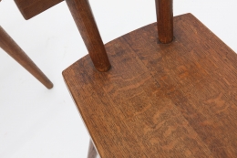Marolles' set of 4 chairs detailed view of seat