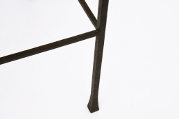 Marolles' chair detailed view of metal leg