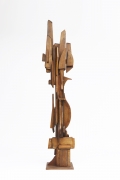 Ricardo Santamaria large wooden sculpture, full back view