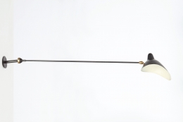 Serge Mouille's one arm sconce, side view