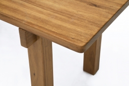 Charlotte Perriand's dining table, detailed view of table top and legs