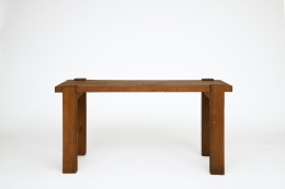 Unknown artist's table, straight front view