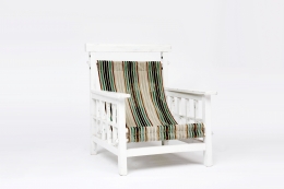 Robert Mallet-Stevens' lounge chair, diagonal front view
