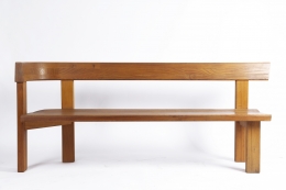 Pierre Chapo "S35D" bench straight view