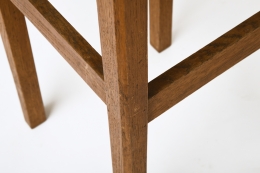 Unknown Artist's set of 4 stools, detailed view of base