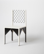 Paul Ludick's "Apartheid" chair, full diagonal view