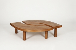 Image of Pierre Chapo "T22C" coffee table, c. 1970