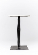Howard Meister's "Steel Dream" side table eye-level view