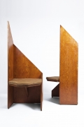 Hervé Baley's large chairs front and side view