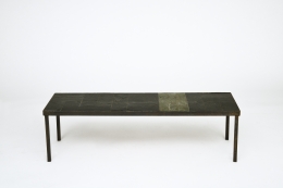 Pierre Lèbe's coffee table, full straight view from above