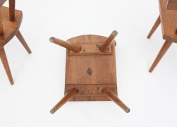 Marolles' set of 4 chairs view of stamp underneath chair