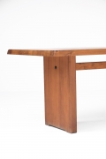 Pierre Chapo "T14C" dining table cropped view of left side