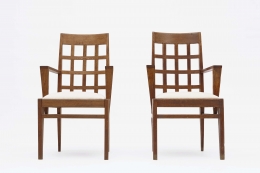 René Gabriel pair of armchairs front view