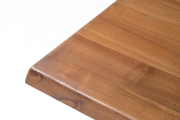 Pierre Chapo "T14C" dining table detailed view of corner of table