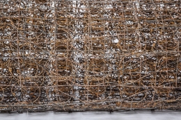 Forrest Myers' "Untitled" wire couch, detailed view of wire