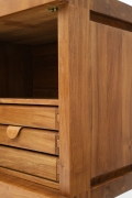 Pierre Chapo's "R16" sideboard detail of drawers and side