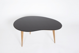 Jean Royère's free form coffee table, straight full view from above