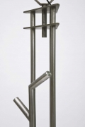 Magnousson's pair of floor lamps, detail of metal