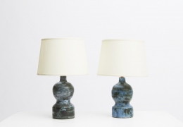 Jacques Blin pair of table lamps straight view