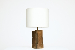 Pierre Sabatier's pair of table lamps, view of one