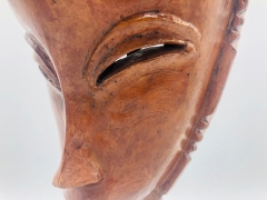 René Buthaud's mask detail of facial features