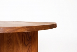 Pierre Chapo's "TGV" dining table, detailed view of edge