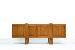 Pierre Chapo's "R16" sideboard straight view with all doors closed