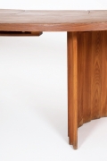 Pierre Chapo's "TGV" dining table, detailed view of leg and table top