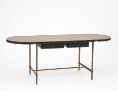Jacques Adnet desk with sides open
