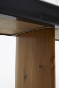 Charlotte Perriand's console for Maison de la Tunisie, detailed view of wooden leg