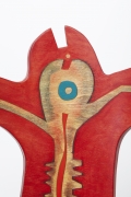 Terence Main's "Red Twiddler" chair, detailed view