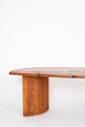 Pierre Chapo's "TGV" dining table, cropped close up view of the side of the table
