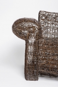 Forrest Myers' "Untitled" wire couch, detailed view of arm