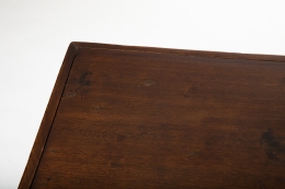 Pierre Jeanneret's square table, detailed view of table top