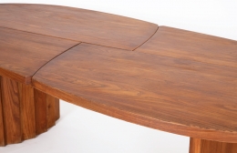 Pierre Chapo's "TGV" dining table, detailed view of table top
