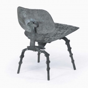 Terence Main's "My Eames is True" sculptural side chair back diagonal view