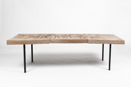 André Borderie ceramic coffee table straight view
