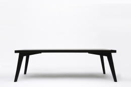 Pierre Jeanneret's dining table, full staright view