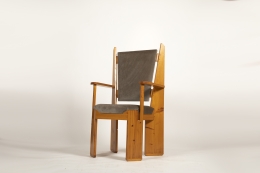 Alain Marcoz Single armchair, c.1970 - 3/4 front view