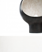 André Borderie ceramic table lamp detail of ceramic base