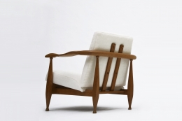 Guillerme et Chambron's armchair diagonal back view